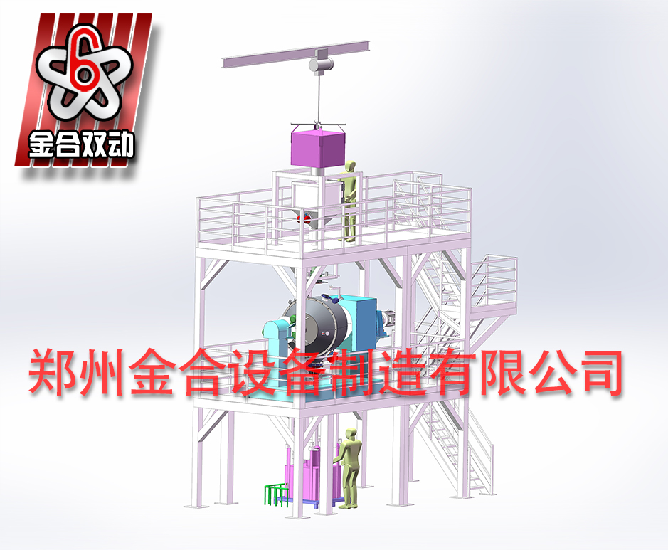 JHL-3000雙運動混合機(jī)自動化混合生產(chǎn)線